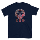 Leo Red Nebula Short-Sleeve Unisex T-Shirt