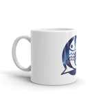 Pisces White glossy mug