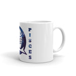 Pisces White glossy mug