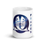 Pisces White glossy mug