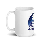 Pisces White glossy mug