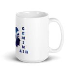 Gemini White glossy mug