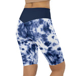 Blue Tye Dye Biker Shorts