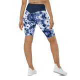 Blue Tye Dye Biker Shorts