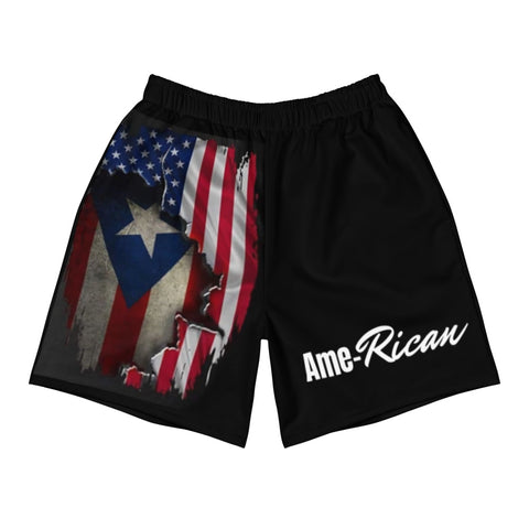 Ame-Rican Puerto Rico Men's Athletic Long Shorts