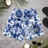 Puerto Rico Tye Dye Men's Athletic Long Shorts