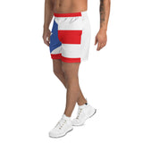 Puerto Rico Flag Men's Athletic Long Shorts