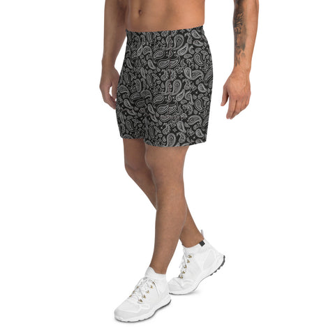 Paisley Men's Athletic Long Shorts