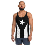 Puerto Rico Black Unisex Tank Top