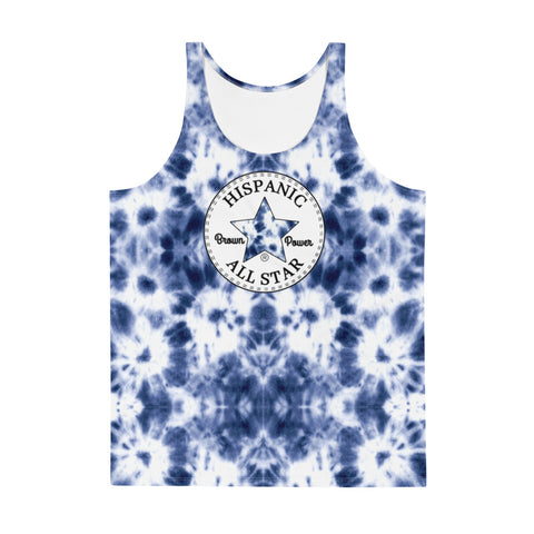 Latino All Star Tye Dye Unisex Tank Top