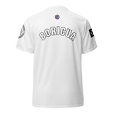 White Boricua unisex sports jersey