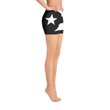 Puerto Rico Black Ladies Shorts