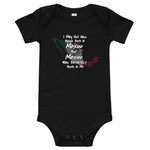 Born in Mexico Baby short sleeve one piece