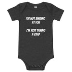 I'm not Smiling Baby short sleeve one piece