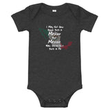 Born in Mexico Baby short sleeve one piece