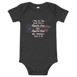 Born in Puerto Rico Baby short sleeve one piece