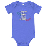 Born in Mexico Baby short sleeve one piece