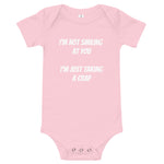 I'm not Smiling Baby short sleeve one piece