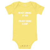 I'm not Smiling Baby short sleeve one piece