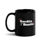 Gordita y Bonita Black Glossy Mug
