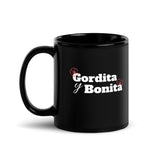 Gordita y Bonita Black Glossy Mug