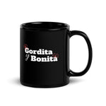 Gordita y Bonita Black Glossy Mug