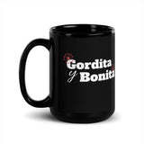 Gordita y Bonita Black Glossy Mug