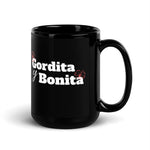 Gordita y Bonita Black Glossy Mug