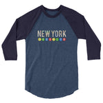 Subway Brooklyn 3/4 sleeve raglan shirt