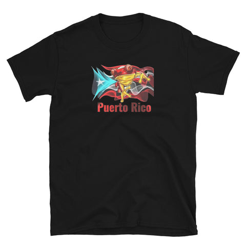 Puerto Rico Red Coqui Short-Sleeve Unisex T-Shirt