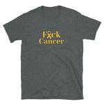 Fuck Cancer Gold Short-Sleeve Unisex T-Shirt
