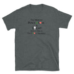 Peace Love Light White Short-Sleeve Unisex T-Shirt