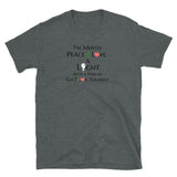 Peace Love Light White Short-Sleeve Unisex T-Shirt