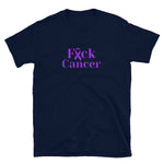 Fuck Cancer Purple Short-Sleeve Unisex T-Shirt