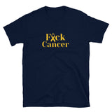 Fuck Cancer Gold Short-Sleeve Unisex T-Shirt