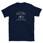 Peace Love Light Short-Sleeve Unisex T-Shirt