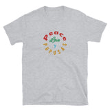 Peace Love y Pupusas Short-Sleeve Unisex T-Shirt
