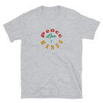 Peace Love y Mangu Short-Sleeve Unisex T-Shirt