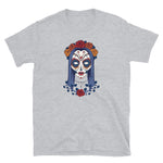 Muertos Female Skull Short-Sleeve Unisex T-Shirt