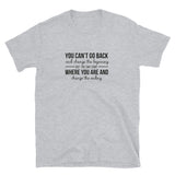 You can't go back Short-Sleeve Unisex T-Shirt