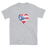 Puerto Rico Heart Short-Sleeve Unisex T-Shirt