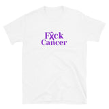 Fuck Cancer Purple Short-Sleeve Unisex T-Shirt