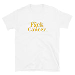 Fuck Cancer Gold Short-Sleeve Unisex T-Shirt