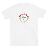 Peace Love & Rice and Beans Short-Sleeve Unisex T-Shirt