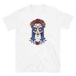 Muertos Female Skull Short-Sleeve Unisex T-Shirt