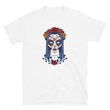 Muertos Female Skull Short-Sleeve Unisex T-Shirt
