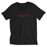 Madre Heartbeat Unisex Short Sleeve V-Neck T-Shirt