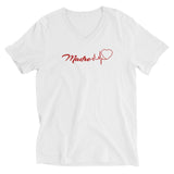 Madre Heartbeat Unisex Short Sleeve V-Neck T-Shirt
