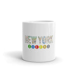Queens Subway White glossy mug