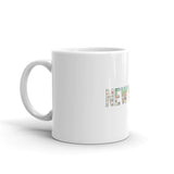 NY Subway White glossy mug